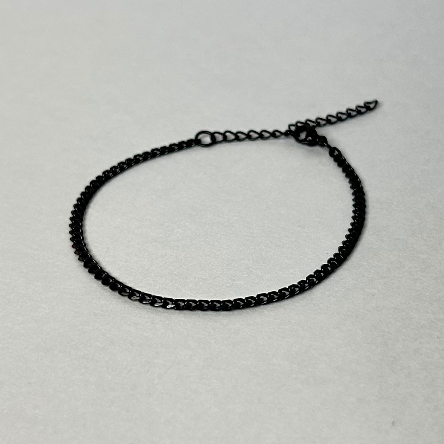 Cuban Link Bracelet (3mm) - Black