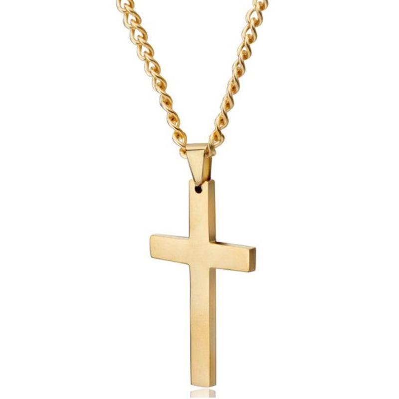 Minimalist Cross Necklace by Rego