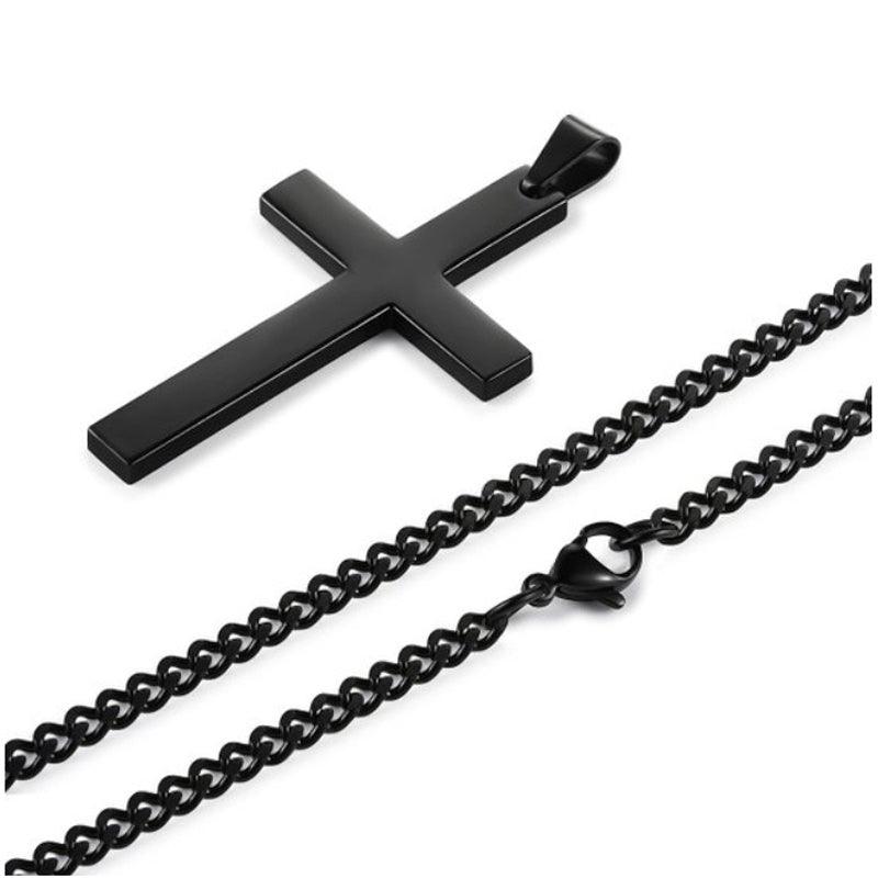 Minimalist Cross Necklace by Rego