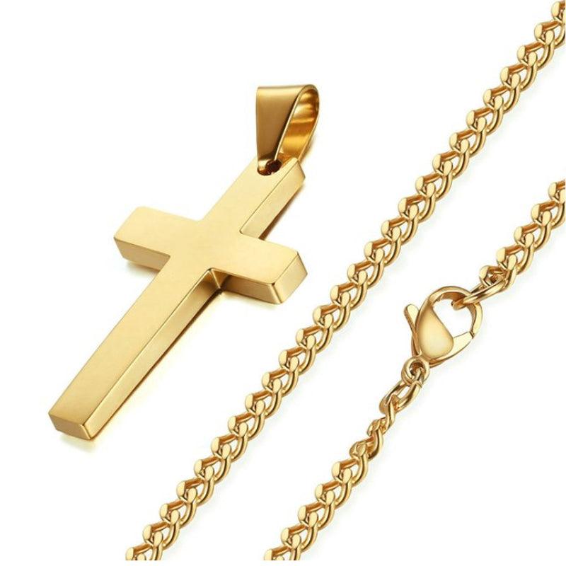 Minimalist Cross Necklace by Rego