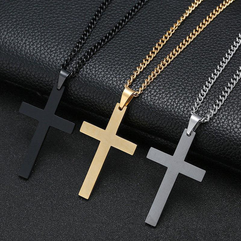 Minimalist Cross Necklace by Rego